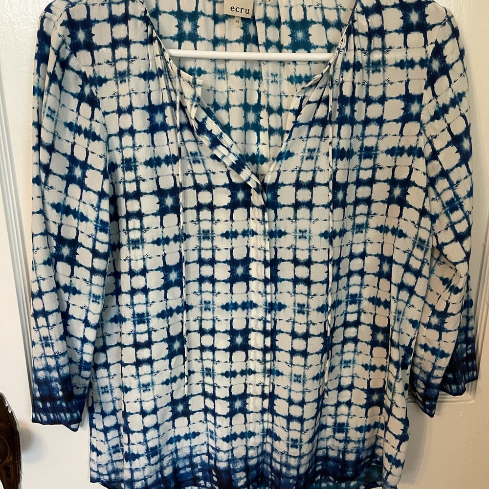 Ecru Silk Blouse